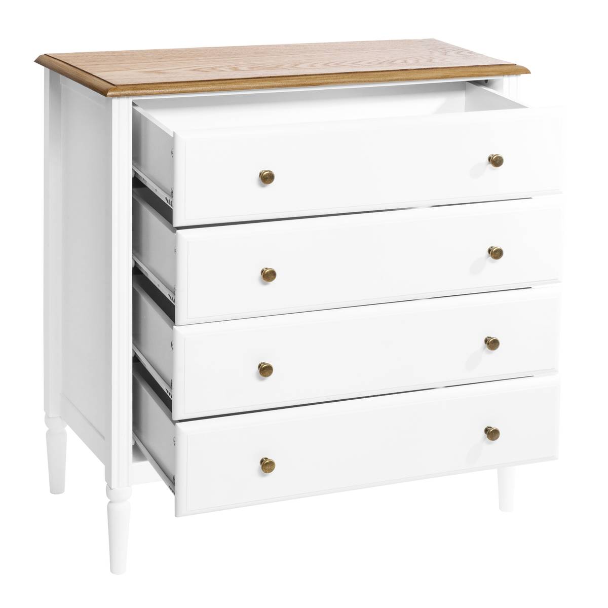 Chest of Drawers "Solen" White, 4 drawers White