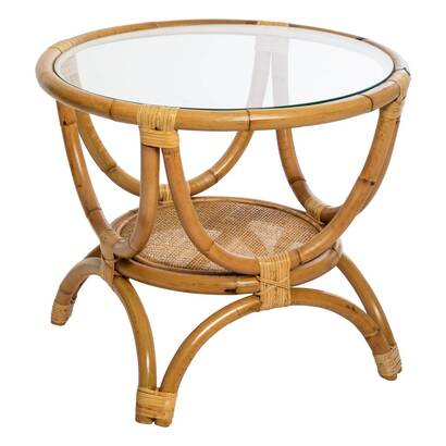Side table "farah" rattan, d.59 cm