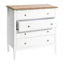 Chest of Drawers "Solen" White, 4 drawers White