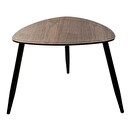 "Mileo" Nesting Coffee Tables Walnut, L.40/60 cm Natural wood