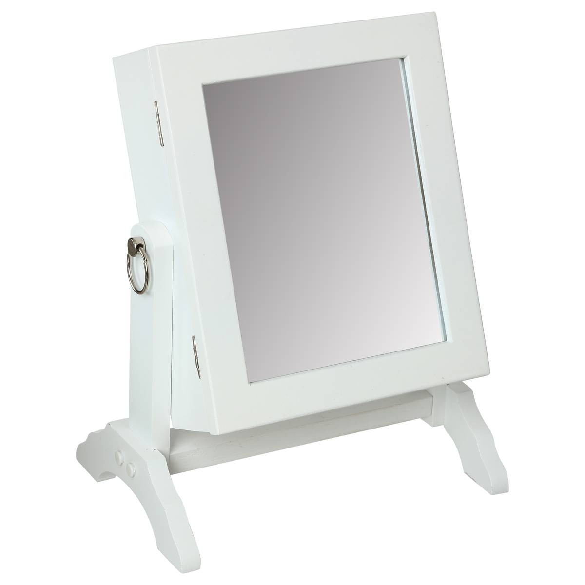 Jewelry cabinet, glass 22x28 cm White