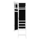 Jewelry cabinet, glass White, 37.2x145 cm White
