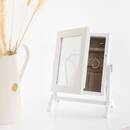 Jewelry cabinet, glass 22x28 cm White