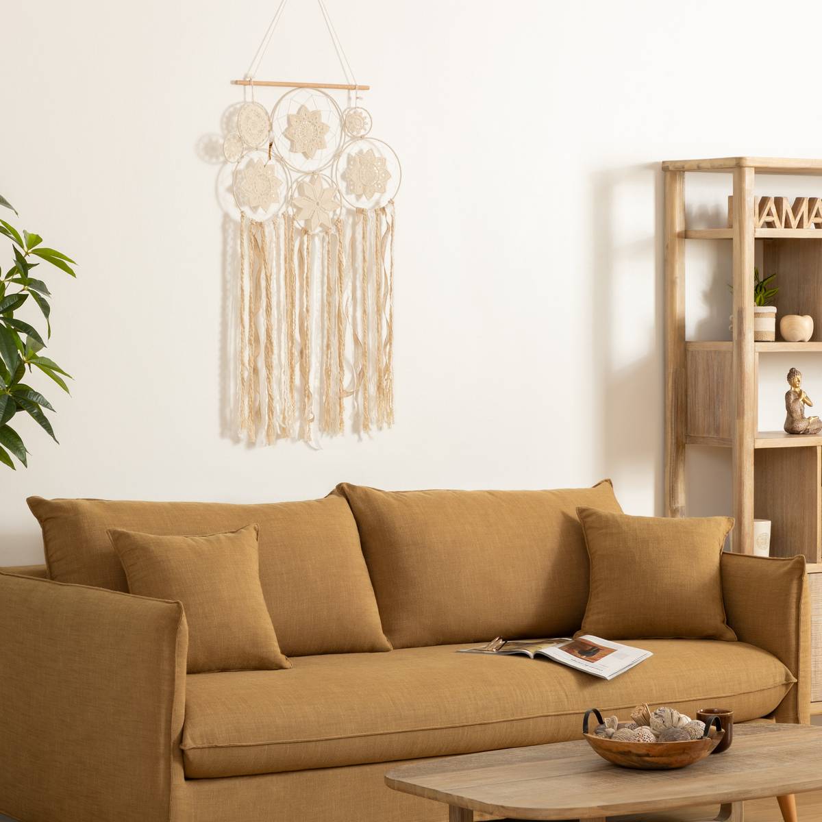 Dreamcatcher "Lilia" 59x107 cm White
