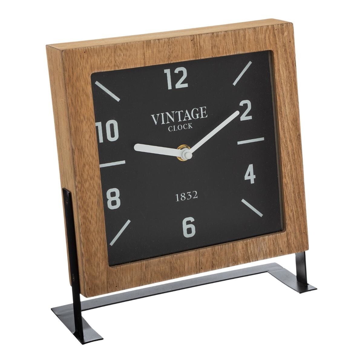 Table Clock "Anya" H.23 cm Brown