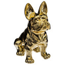 "Bulldog" Figurine, Ceramic Gold, H.19 cm Gold