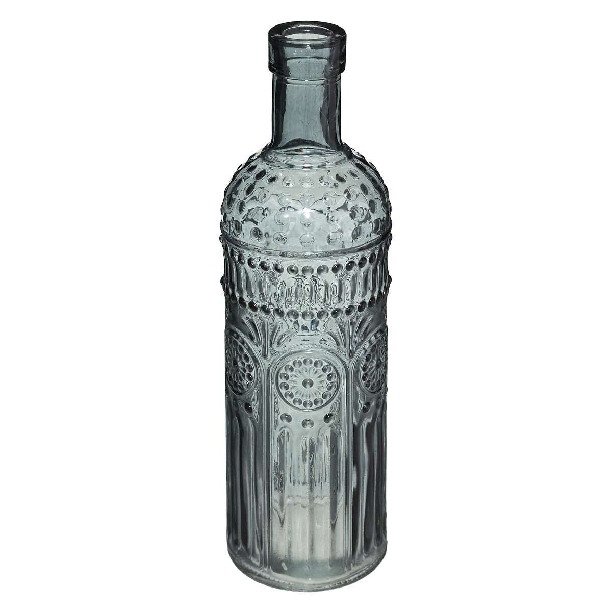 Set of 3 "Folk" bottles Glass, D.6.8 cm Blue