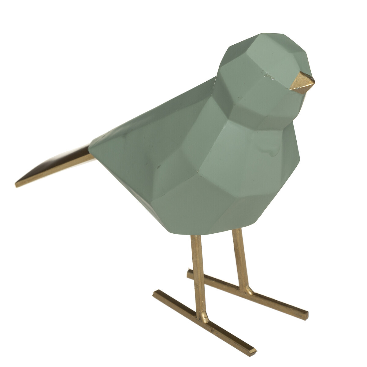 Origami Statue "Bird" H.16 cm Blue
