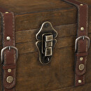 Dark Wood Chest 6 bottles Brown