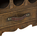Dark Wood Chest 6 bottles Brown