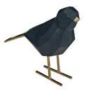 Origami Statue "Bird" H.16 cm Blue