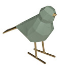 Origami Statue "Bird" H.16 cm Blue