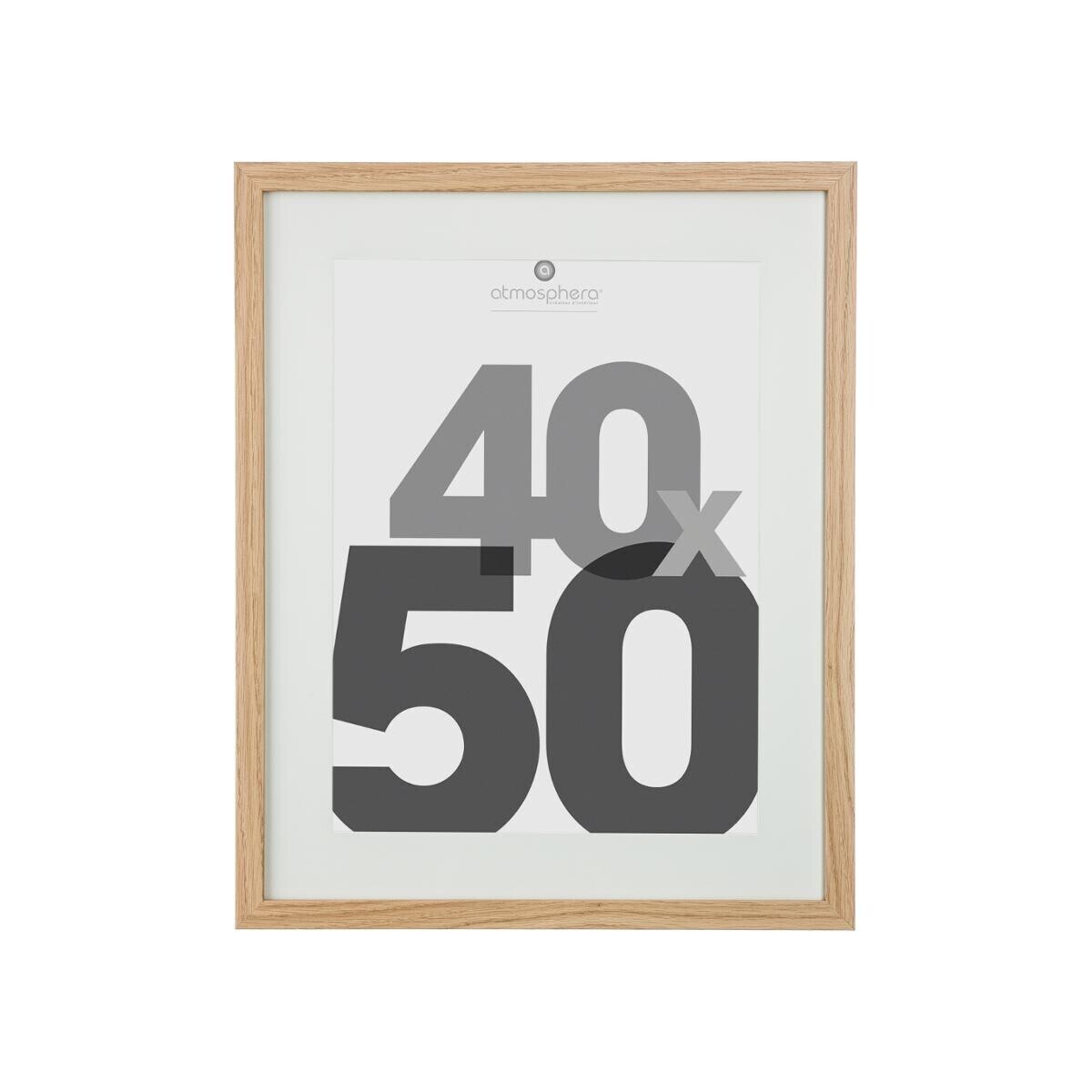 Wooden Photo Frame "Eva" 40x50 cm Natural wood