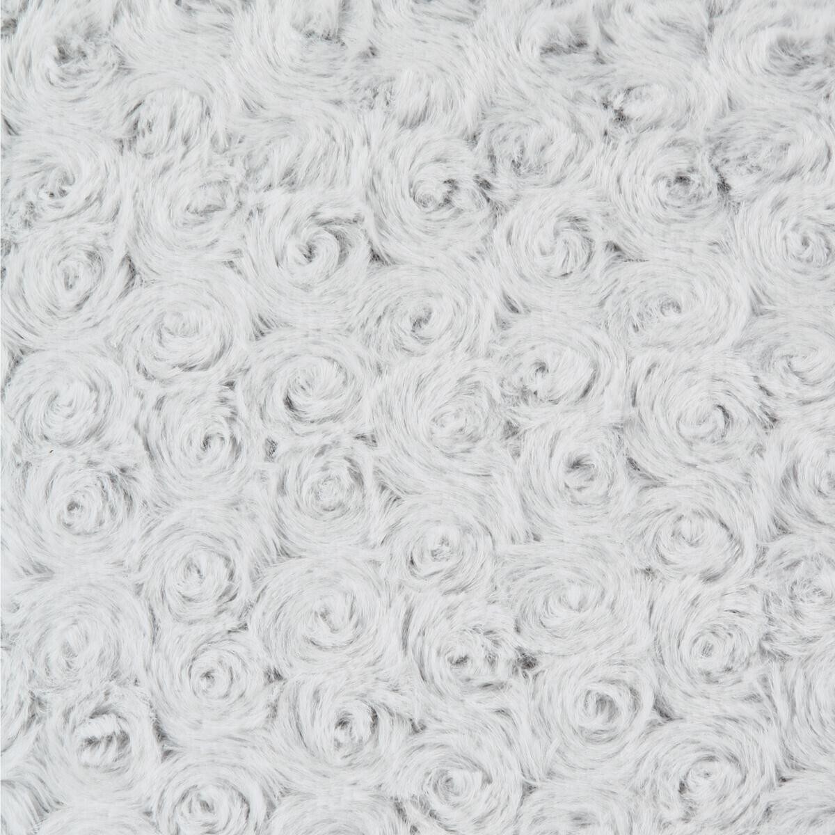 Curly fur cushion Gray, 45x45 cm Grey
