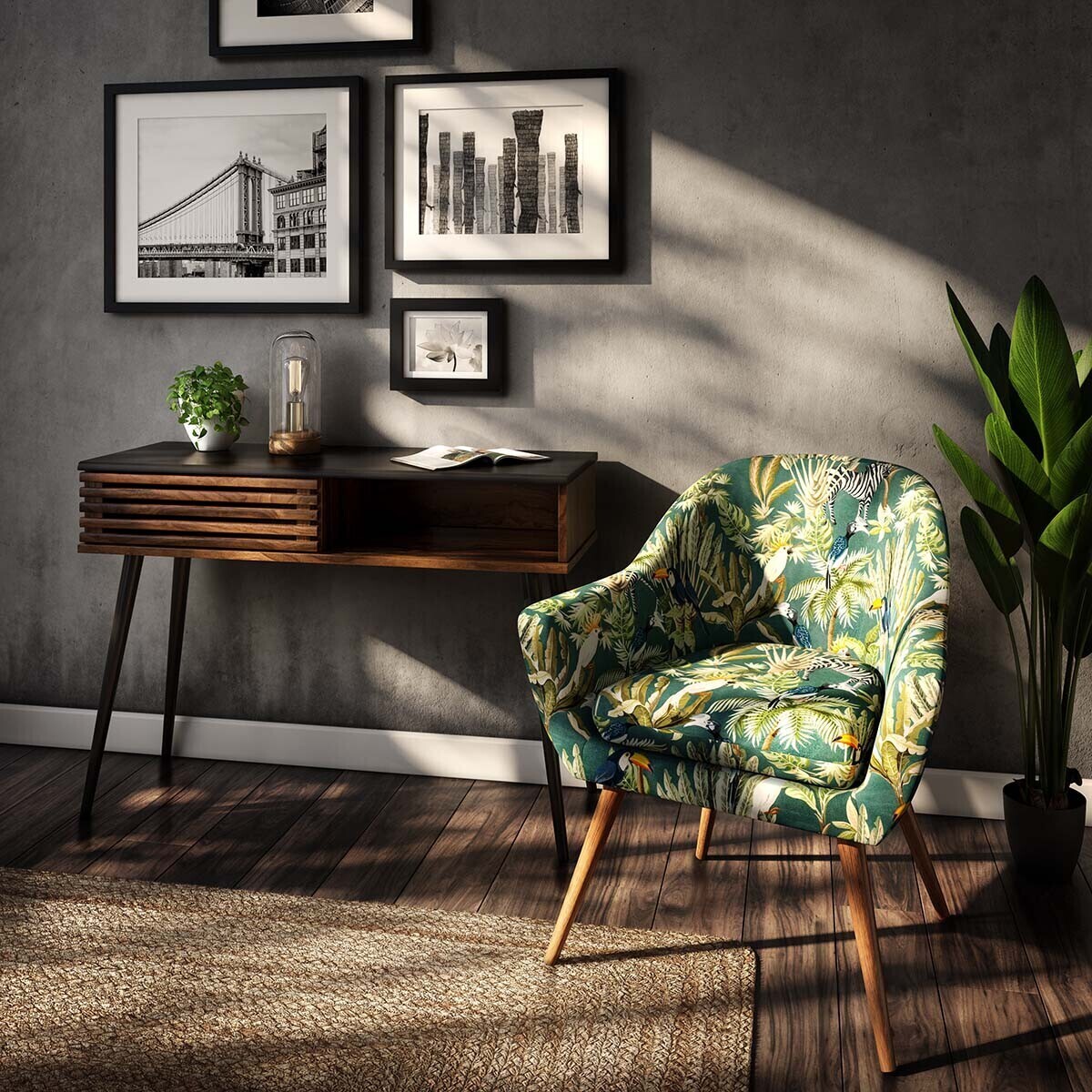 Wooden Photo Frame "Eva" Black, 13x18 cm Black