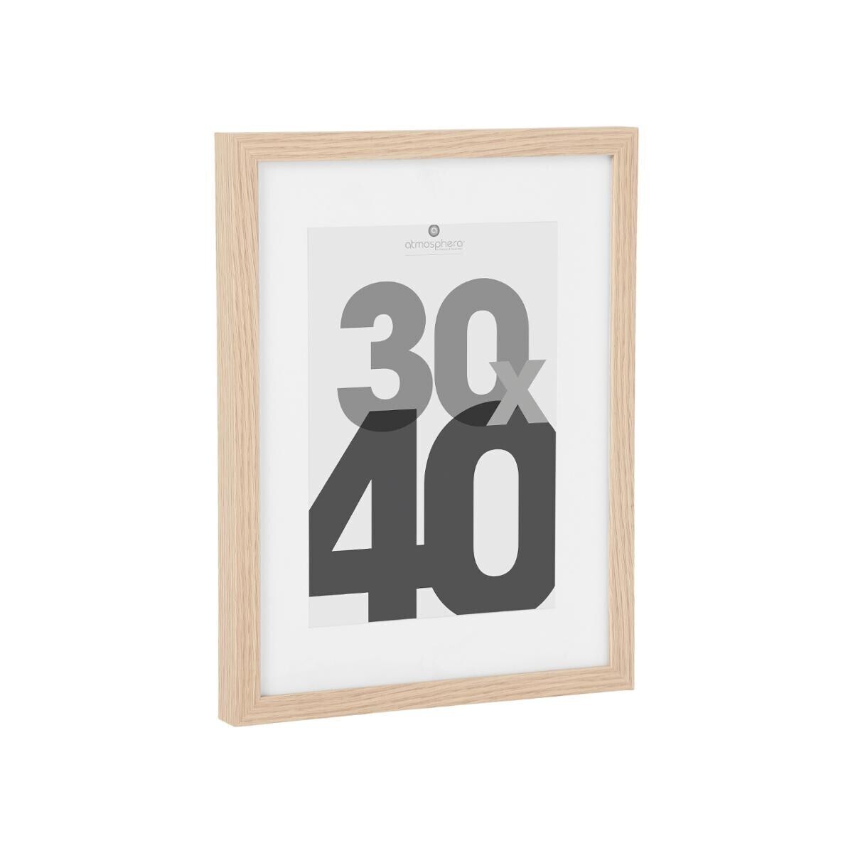 Wooden Photo Frame "Eva" 30x40 cm Natural wood