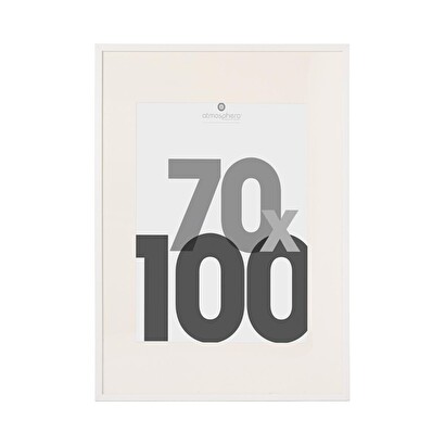 Wooden photo frame "eva" white, 70x100 cm