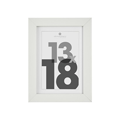 Wooden photo frame "eva" white, 13x18 cm
