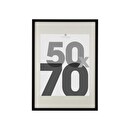Wooden Photo Frame "Eva" Black, 50x70 cm Black