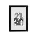 Wooden Photo Frame "Eva" Black, 21x30 cm Black