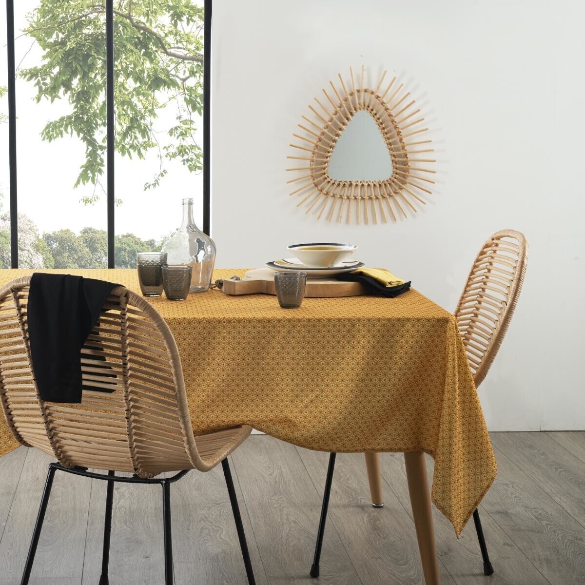 Stain-resistant tablecloth "Paty" Yellow, 140x240 cm Yellow