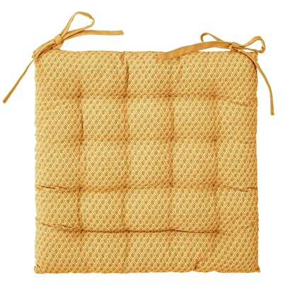 Chair cushion "otto" yellow, 38x38 cm