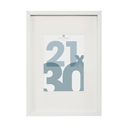 Photo frame "manu" white, 21x30 cm