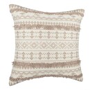 Tufted Cushion Cover "Etnik" Beige, 40x40 cm Beige