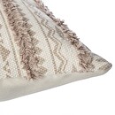 Tufted Cushion Cover "Etnik" Beige, 40x40 cm Beige