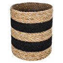 Set of 4 jute baskets Black Model 1