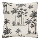 Cushion Cover "Palm" Black and white, 40x40 cm Black and white