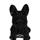 "Bulldog" Figurine, Ceramic Black, H.12 cm Black