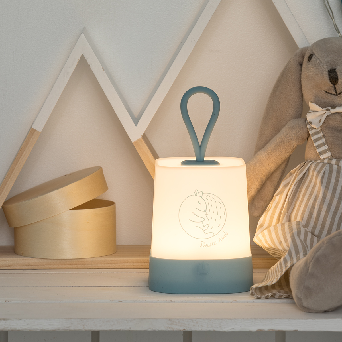Children's night light H.16 cm Blue