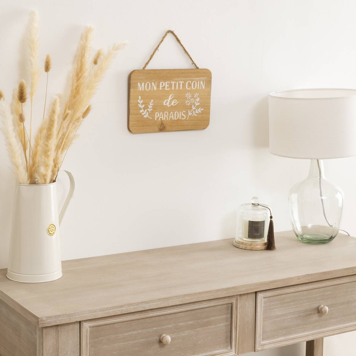 Wooden door sign "Krystel" 25x17 cm Model 1