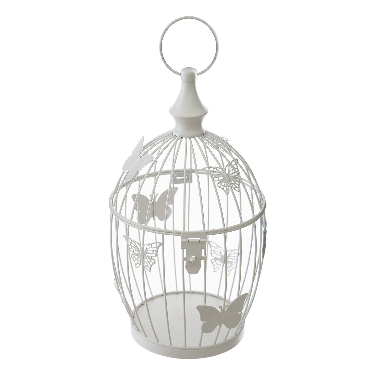 Set of 2 cages, metal White, D.17/23.5 cm White
