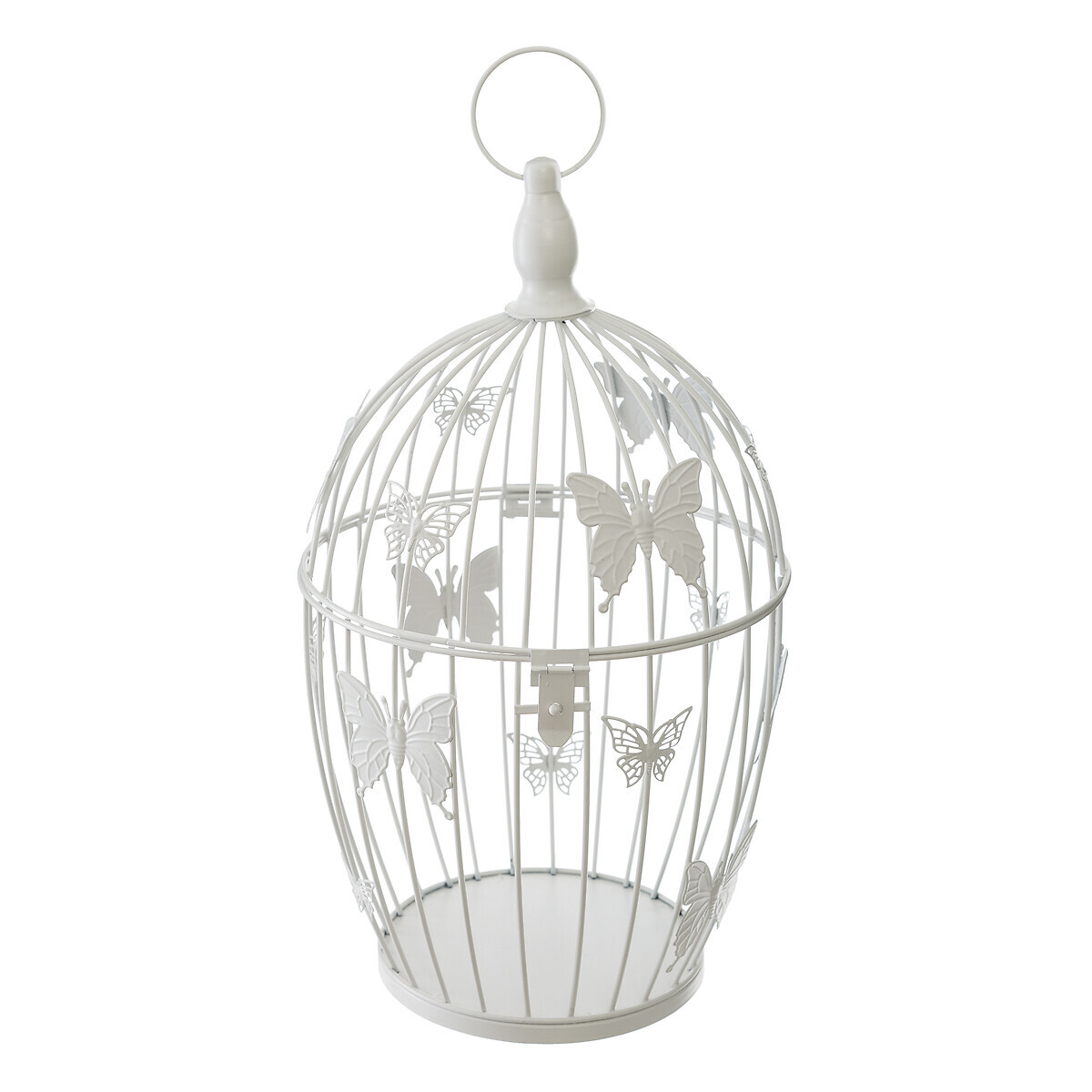 Set of 2 cages, metal White, D.17/23.5 cm White