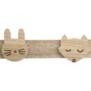 Children's Hook "Wild" Pine, 55x8.5 cm Natural wood