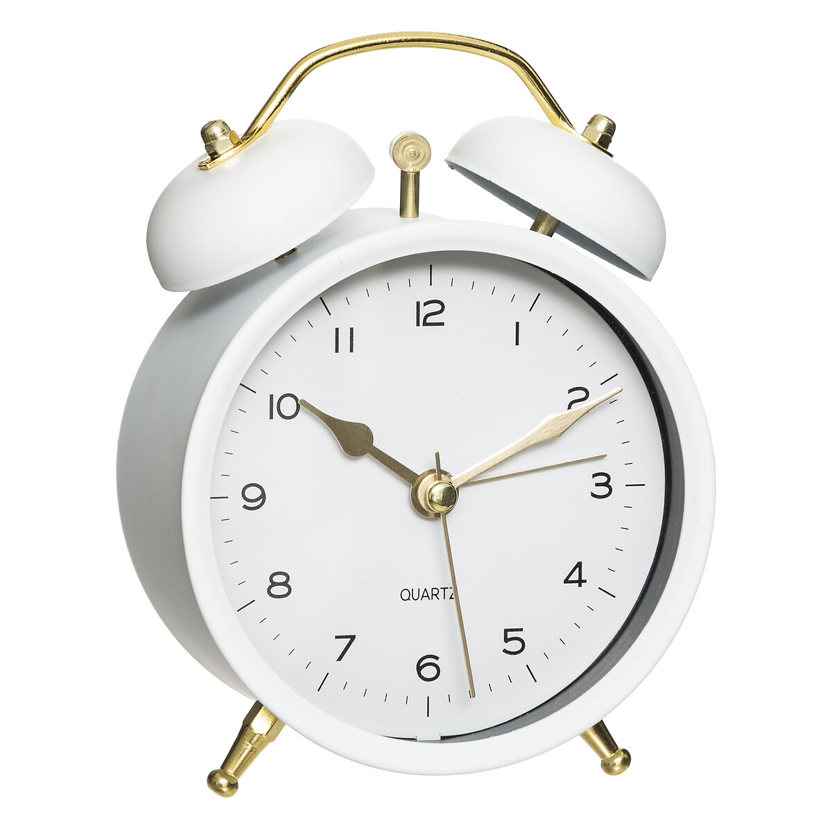 Metal Alarm Clock "Gaston" 9.7x13.5 cm Black