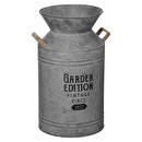 Milk jug, metal Gray, H.48 cm Grey