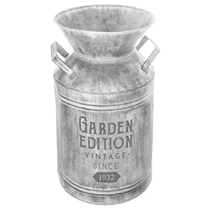 Milk jug, metal gray, h.37 cm