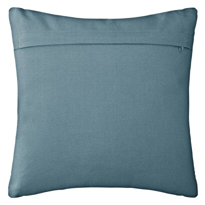 Cushion with otto patterns teal blue, 38x38 cm