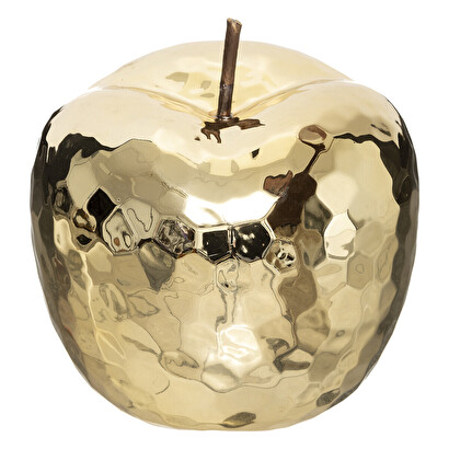 Decorative apple, ceramic gold, d.18 cm