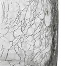 Cylinder vase, crackled glass H.20 cm Green
