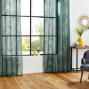 Sheer Curtain "Devo" Cedar green, 140x240 cm Cedar green