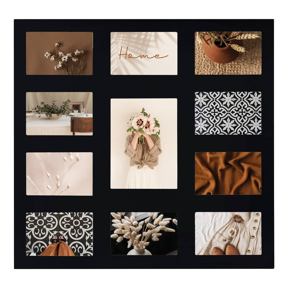 Collage Frame "Gael" 11 photos Black