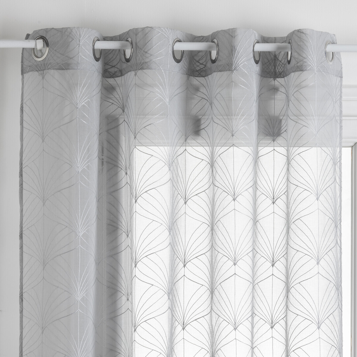 Sheer Curtain "Mia" Gray, 140x240 cm Grey