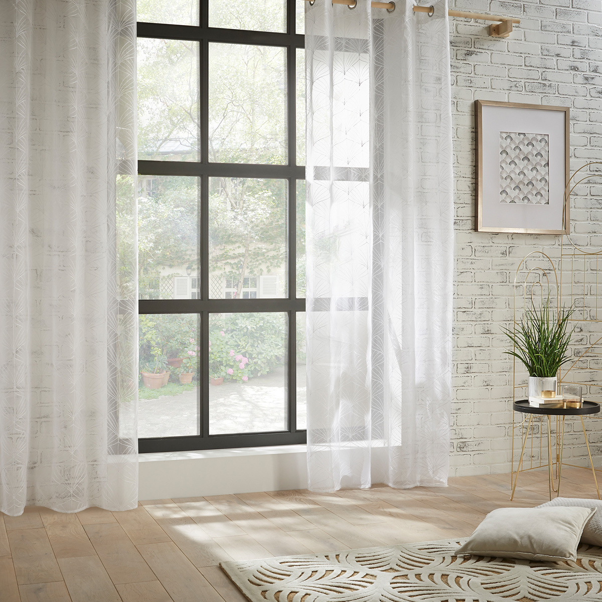 Sheer Curtain "Mia" White, 140x240 cm White
