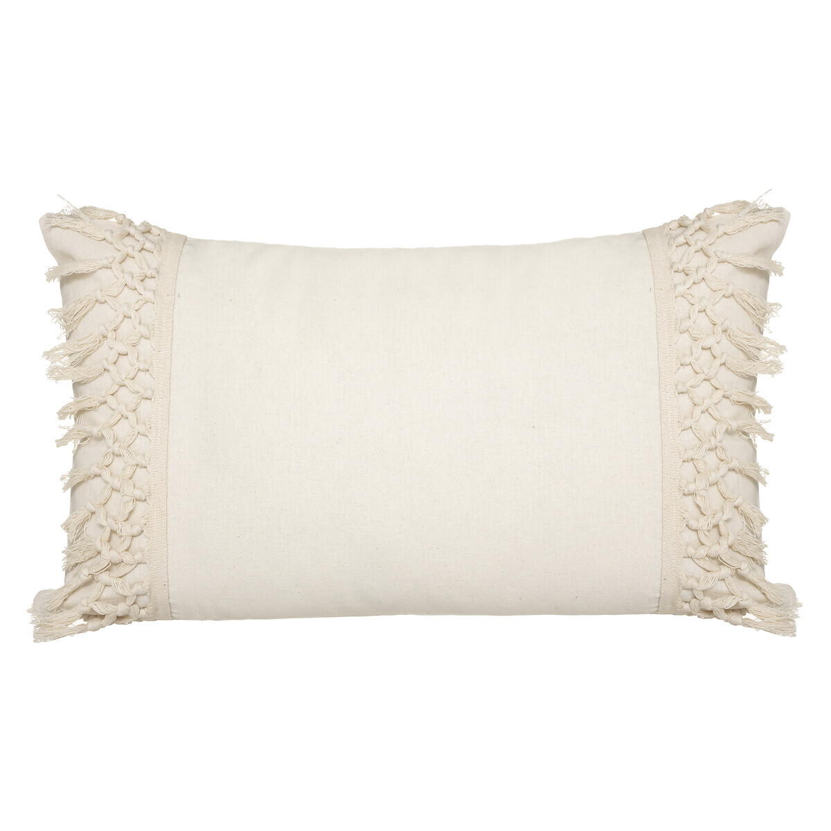 Macrame Cushion Ivory white, 30x50 cm Ivory white