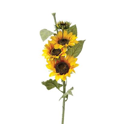 Artificial sunflower yellow, h.80 cm