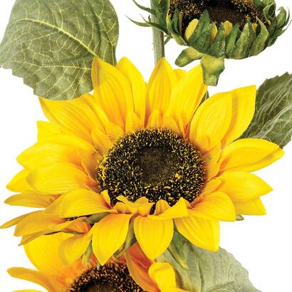 Artificial sunflower yellow, h.80 cm